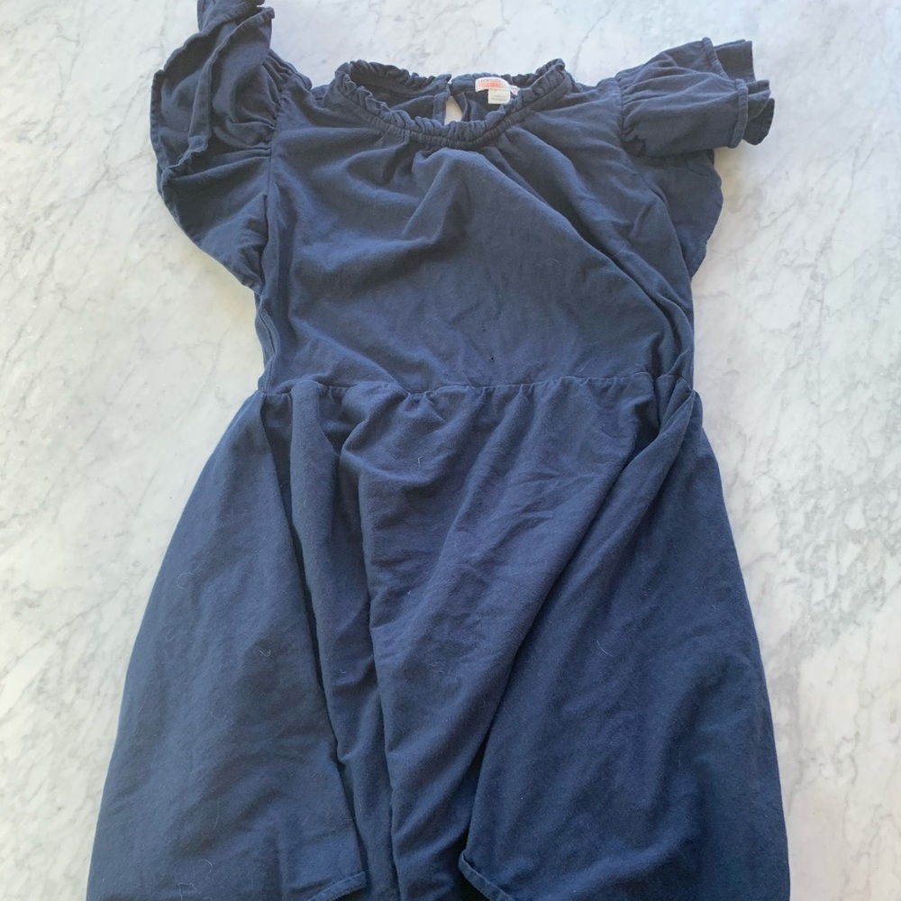 Crewcuts ruffled jersey dress